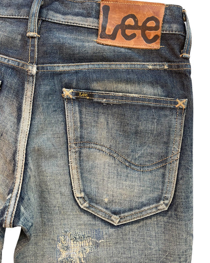 2000s Led Rechwe x Lee Riders Distressed Repair Flare Denim