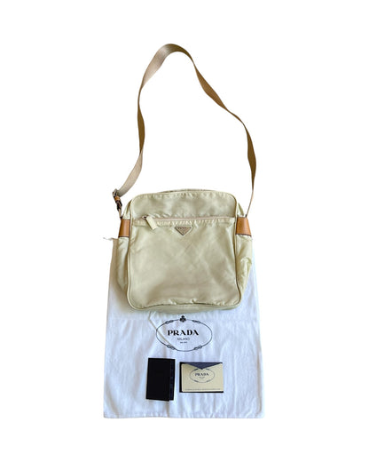 Prada FW02 Vela Sport Lino Nylon Shoulder Bag