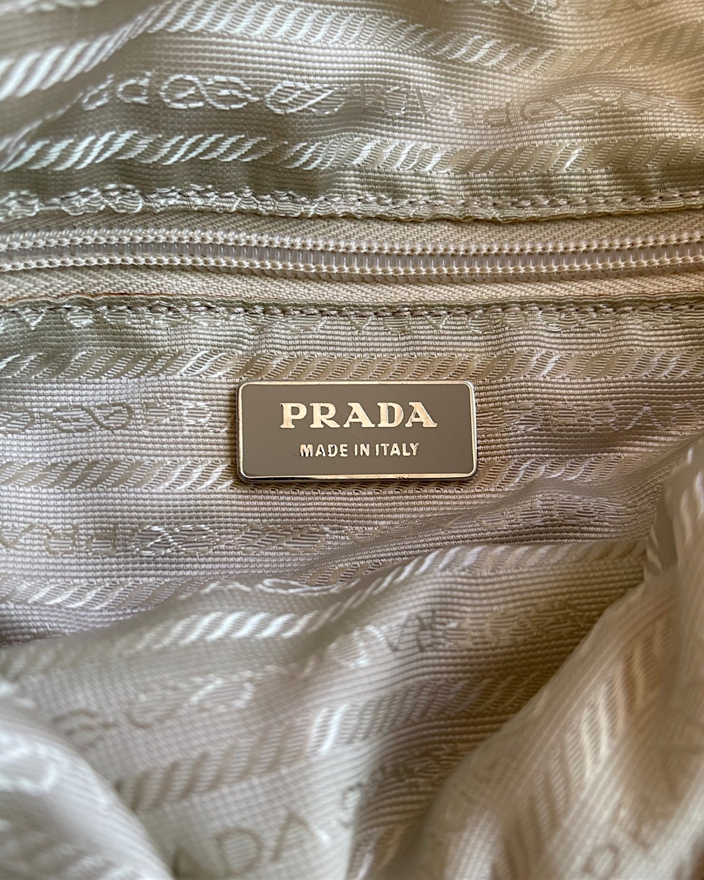 Prada FW02 Vela Sport Lino Nylon Shoulder Bag