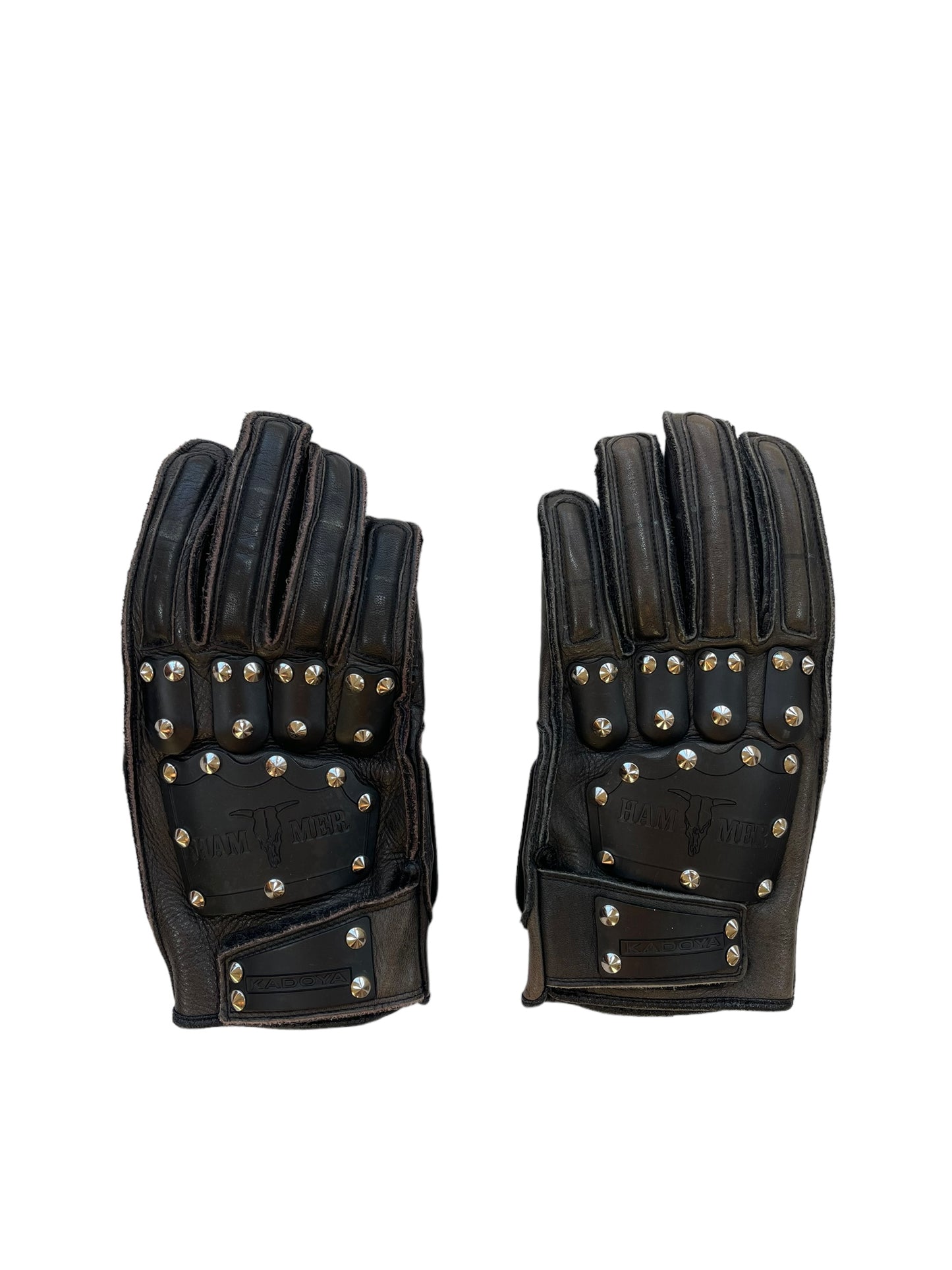 Kadoya Hammer Spike Studded Armor Leather Gloves