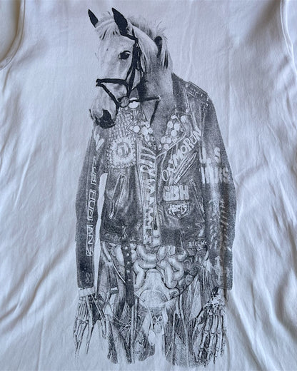 Undercover AW05 "Arts & Crafts" Punk Horse Anatomy 3/4 Length T-Shirt
