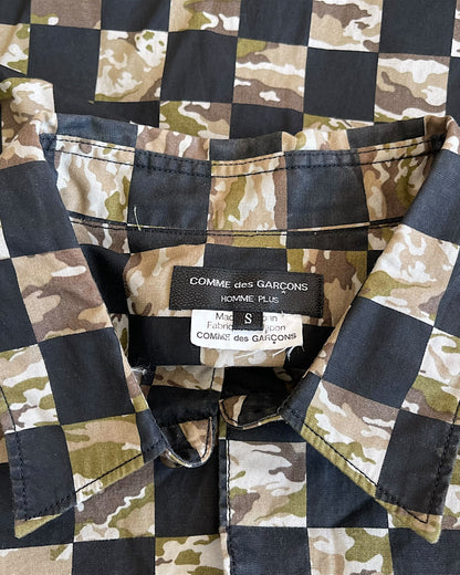 Comme Des Garçons Homme Plus SS12 Camo Checkered Shirt