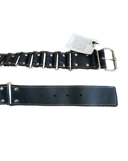 Undercover AW06 'GuruGuru' Silver Ring Studded Leather Belt