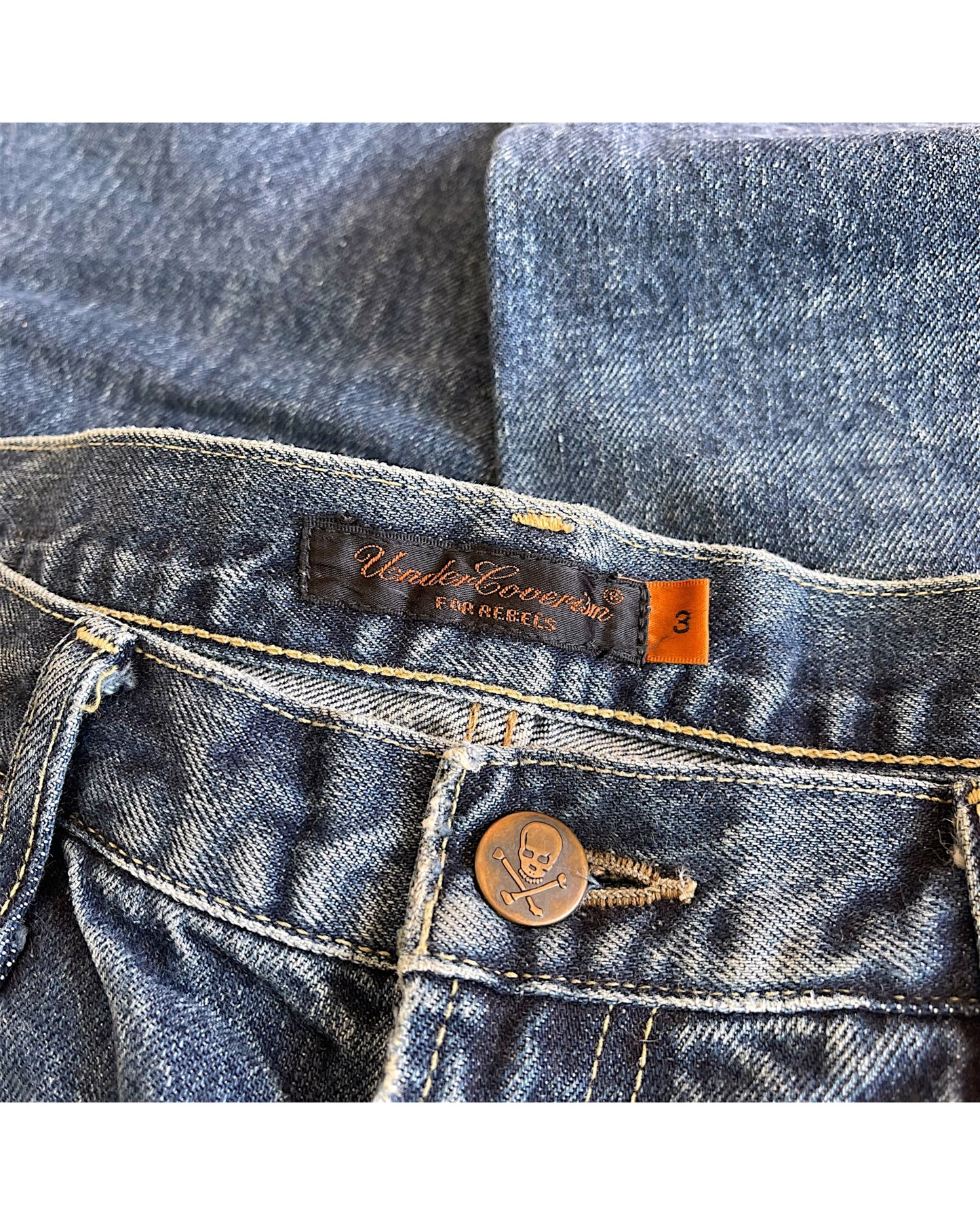 Undercover SS2005 "But Beautiful II" Distressed Patchwork 60 Denim Jeans