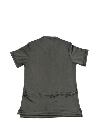 2000s Beauty:Beast Padded Puzzle Panel Cycling Mesh Top