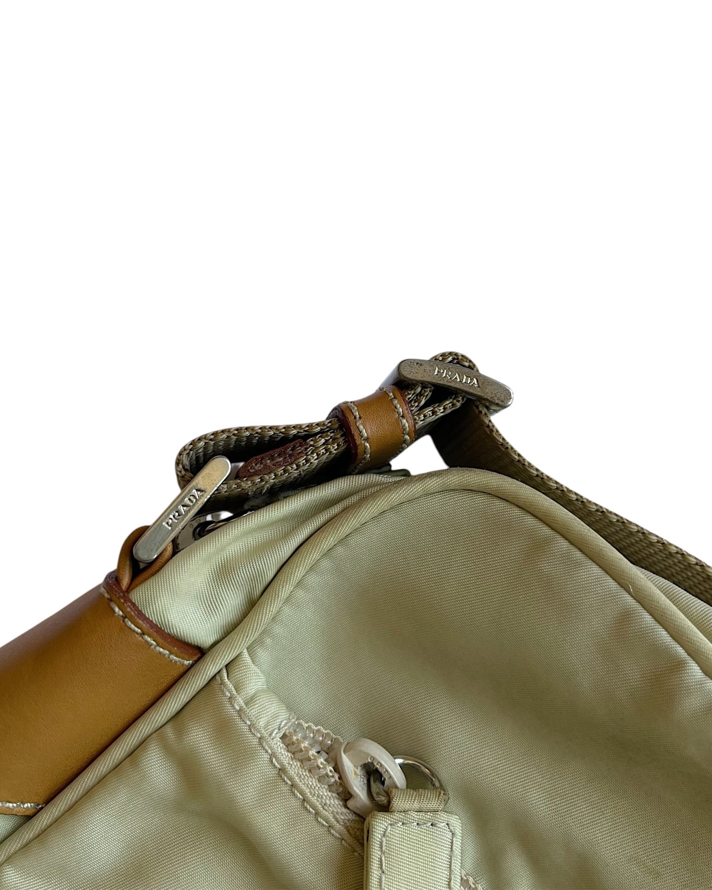 Prada FW02 Vela Sport Lino Nylon Shoulder Bag