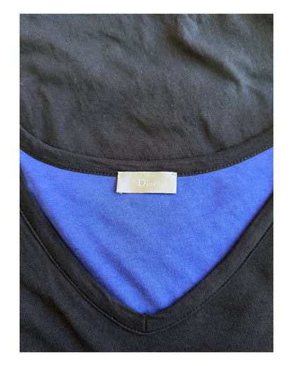 Dior Homme SS13 Double Layer V-Neck T-Shirt