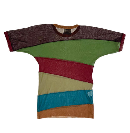 Jean Paul Gaultier Homme Colorblock Mesh Net Top
