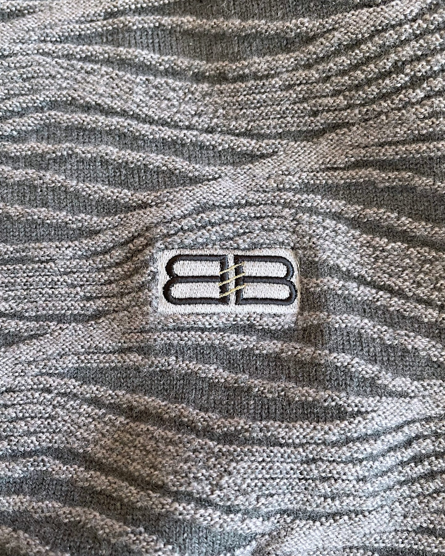 Balenciaga Paris Sports Vintage BB Waves Knit Sweater