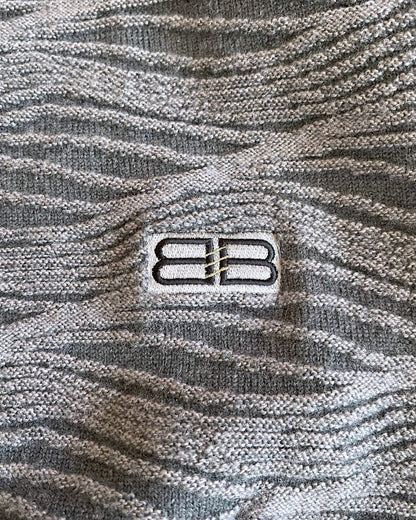 Balenciaga Paris Sports Vintage BB Waves Knit Sweater