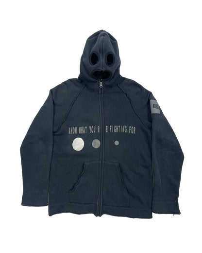 2000s PPFM Know What You’re Fighting For Gimp Mask Hoodie Jacket