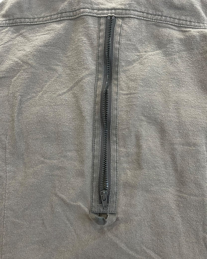 GOA Military Boa Fleece Collar Gimmick Zipper Button Shirt