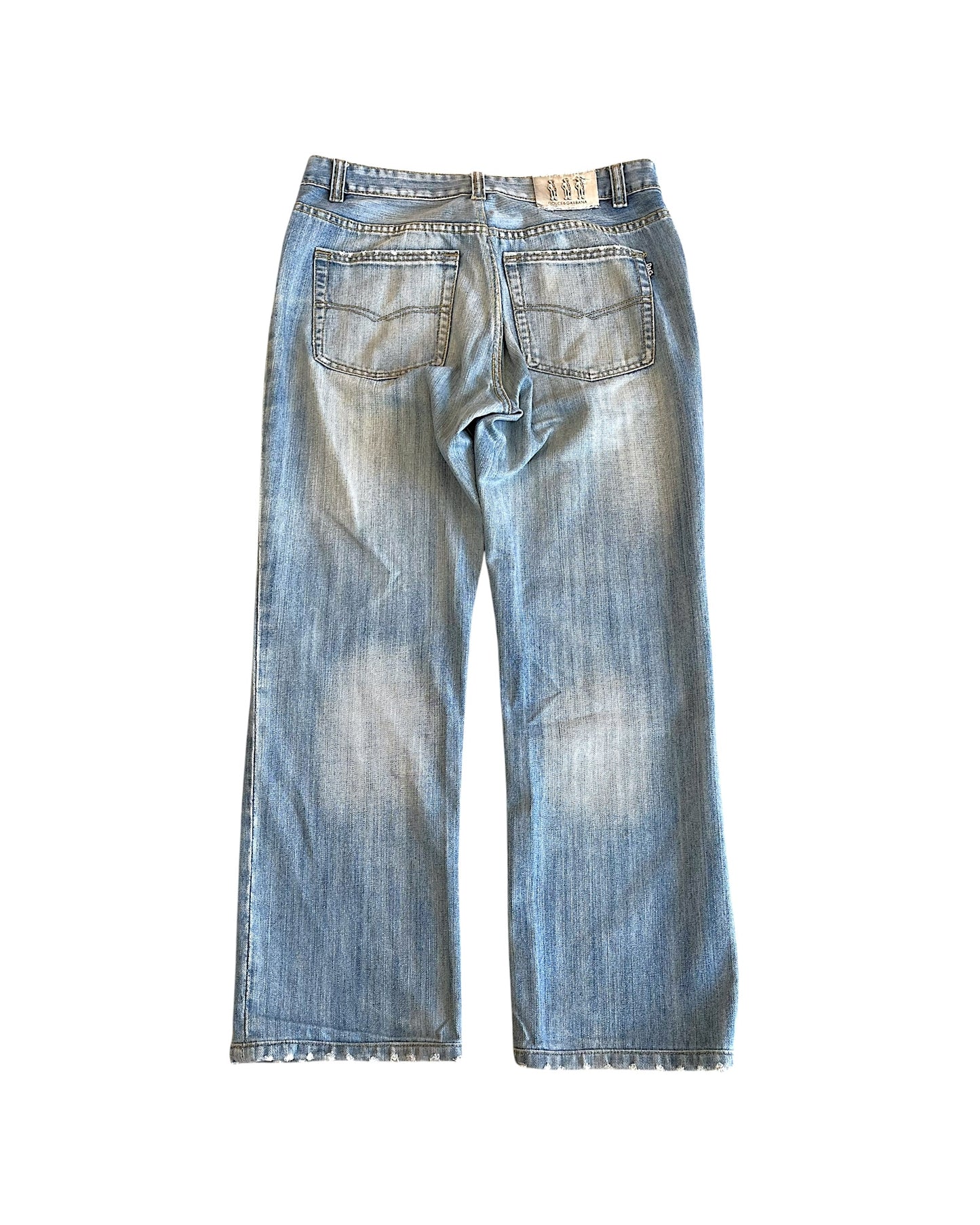 Dolce & Gabbana D&G Jeans Light Wash Straight Denim