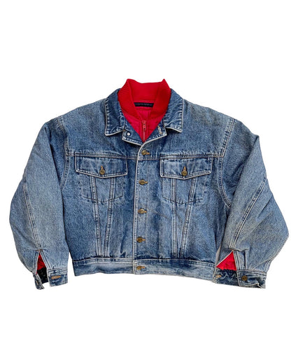 1980/90s Marithe + Francois Girbaud Quilted Two Layer Denim Jacket