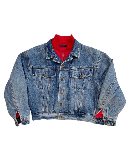 1980/90s Marithe + Francois Girbaud Quilted Two Layer Denim Jacket