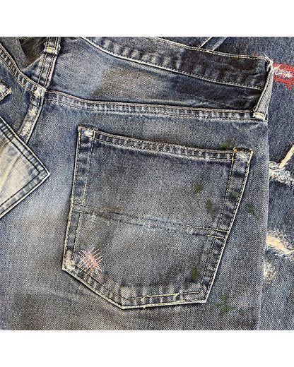 Undercover SS2005 "But Beautiful II" Distressed Patchwork 60 Denim Jeans