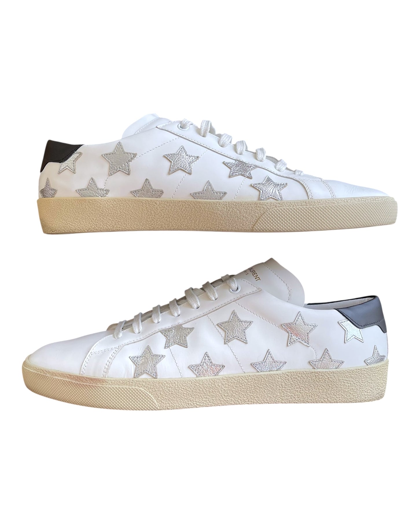 Saint Laurent SL/06 Court Classic Star Leather Low Sneakers