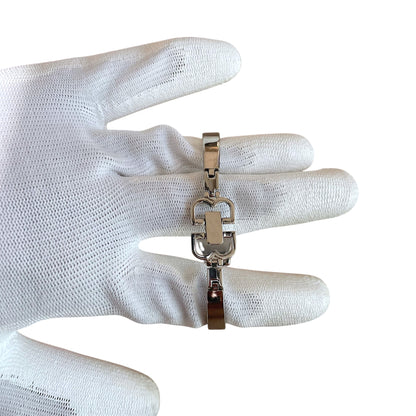 Balenciaga Vintage Blue Dial Bangle BB Clasp Silver Quartz Watch