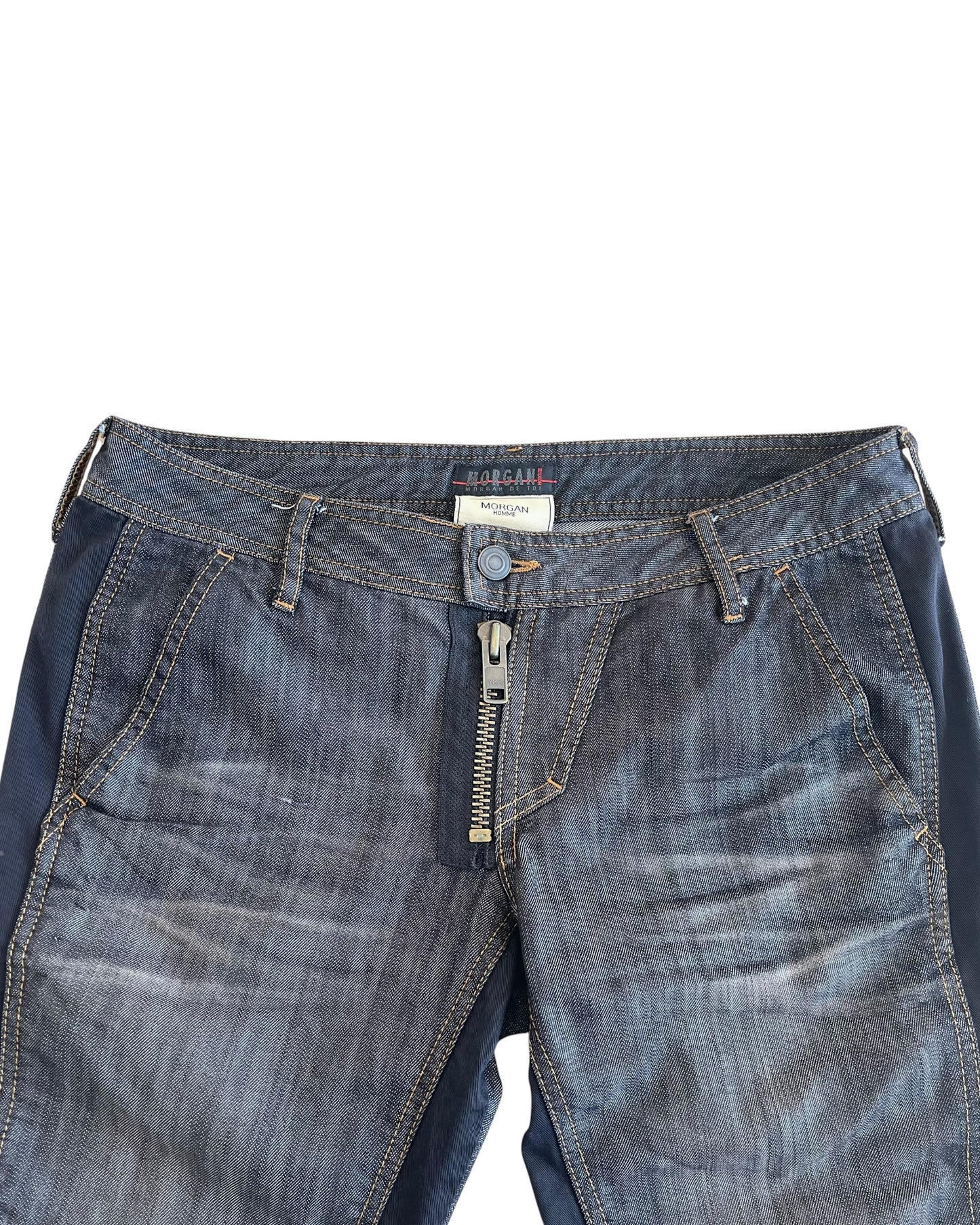 Morgan Homme 10th Anniversary Edition Two-Tone Stripe Denim Jeans