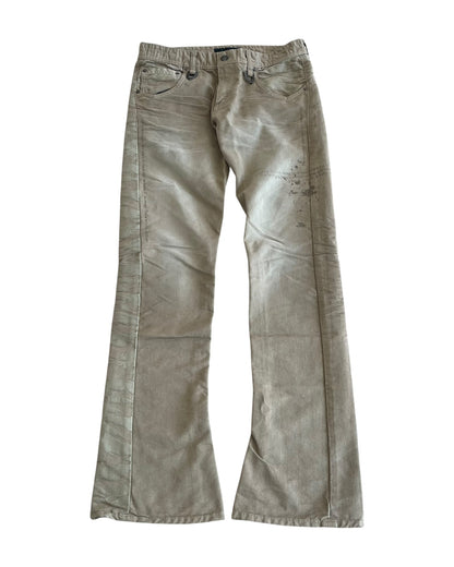 JACKROSE Luv Maison Embossed Tiger Camo Bootcut Flare Pants