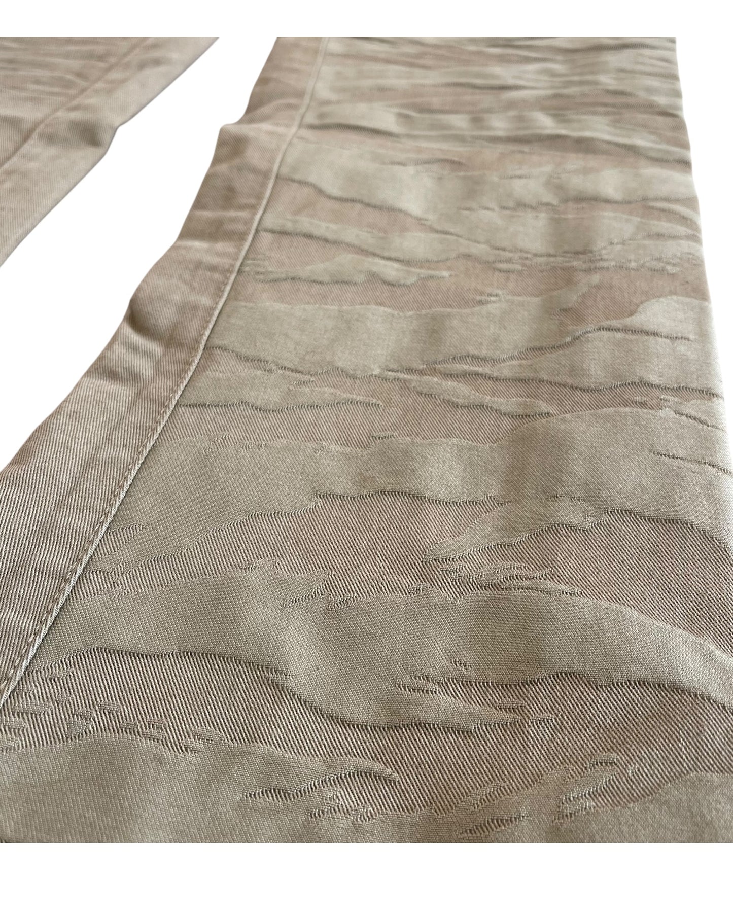 JACKROSE Luv Maison Embossed Tiger Camo Bootcut Flare Pants