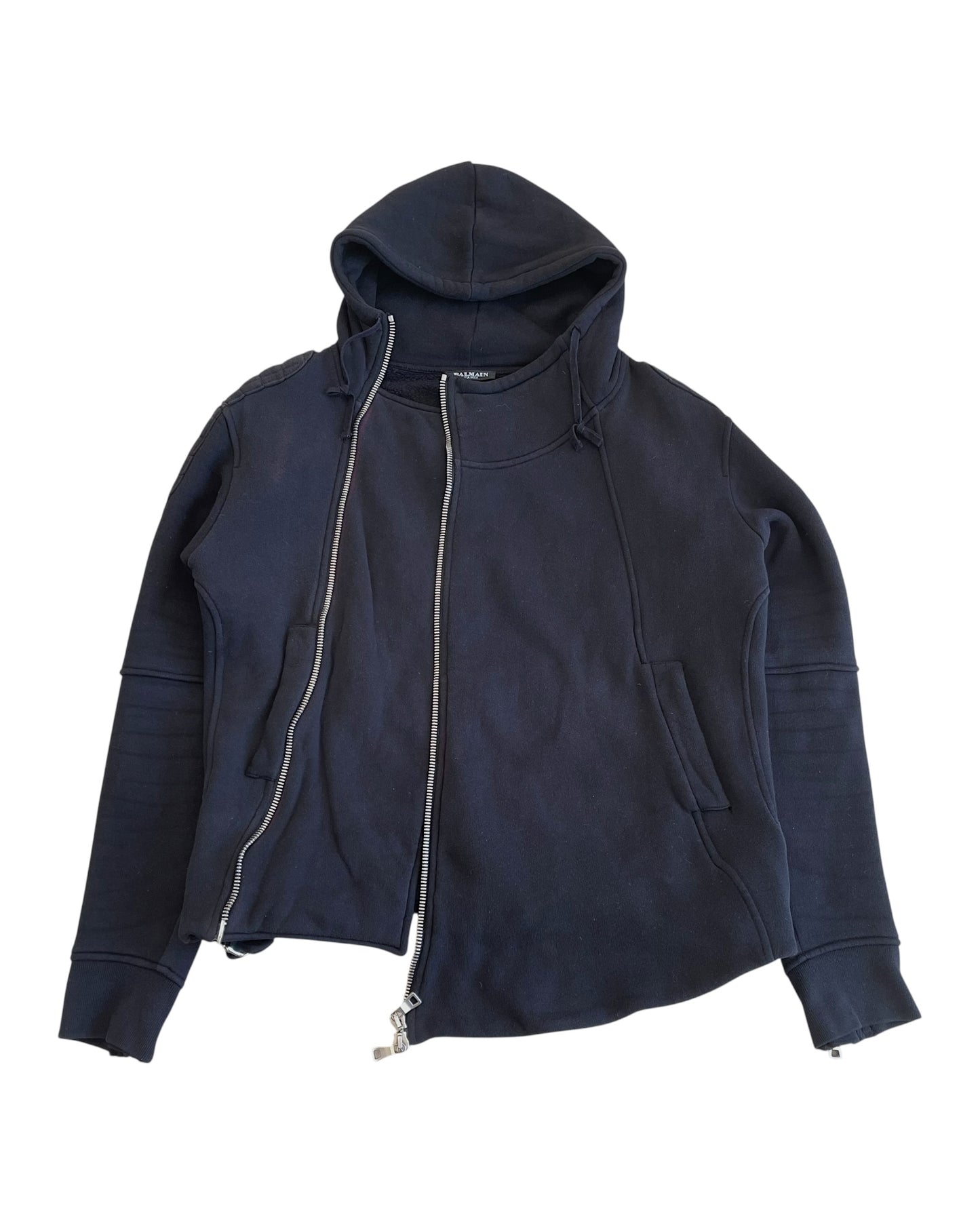 Balmain AW2010 Decarnin Cotton Biker Riders Jacket