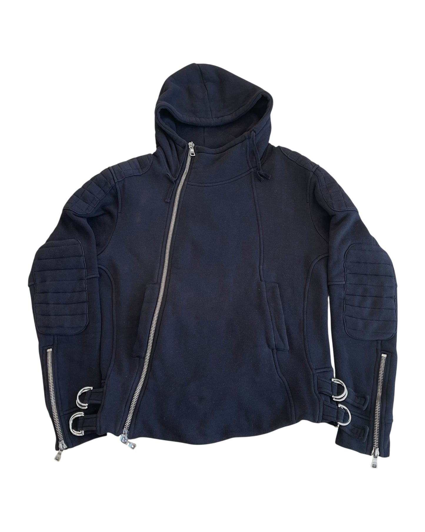Balmain AW2010 Decarnin Cotton Biker Riders Jacket
