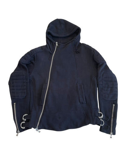 Balmain AW2010 Decarnin Cotton Biker Riders Jacket