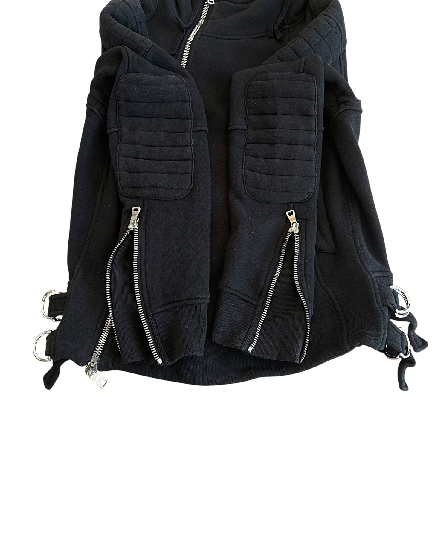 Balmain AW2010 Decarnin Cotton Biker Riders Jacket