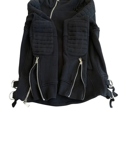 Balmain AW2010 Decarnin Cotton Biker Riders Jacket