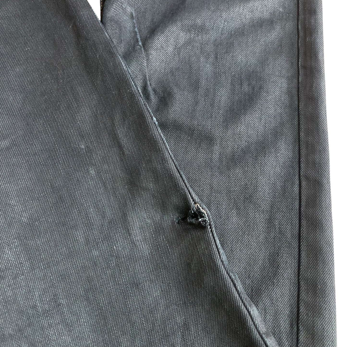 Rick Owens Drkshdw Triple Black Light Wax Denim Jeans
