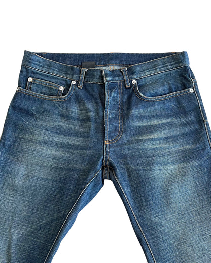 Dior Homme SS2011 KVA Clawmark Blue Washed Jake Denim Jeans