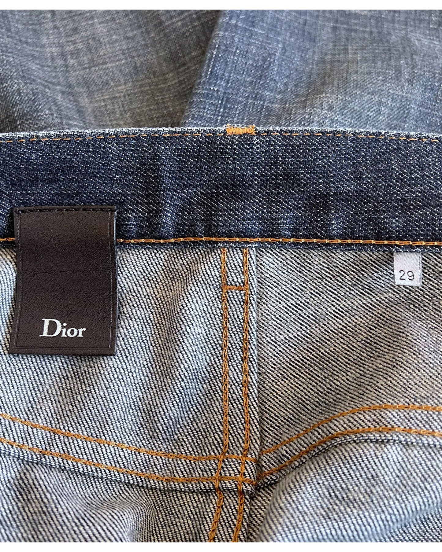 Dior Homme SS2011 KVA Clawmark Blue Washed Jake Denim Jeans
