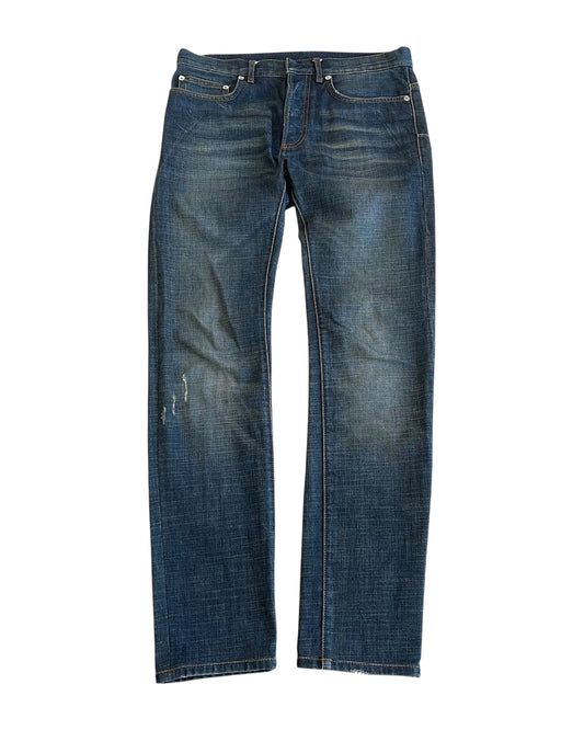 Dior Homme SS2011 KVA Clawmark Blue Washed Jake Denim Jeans