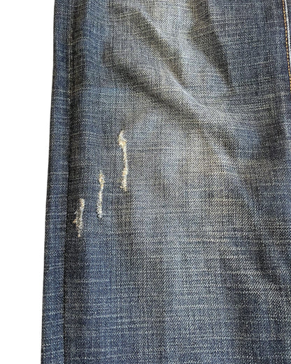 Dior Homme SS2011 KVA Clawmark Blue Washed Jake Denim Jeans