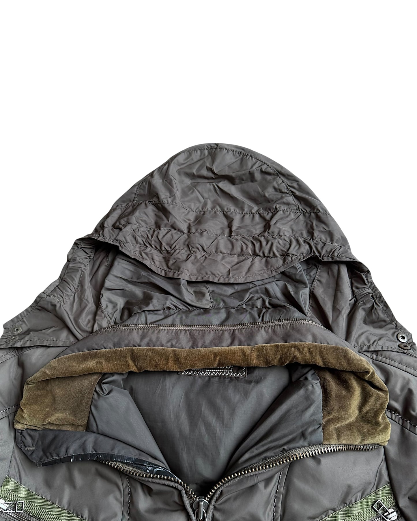 Marithé + François Girbaud 2000s Panel Detail Down Puffer Jacket