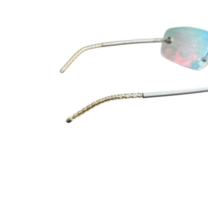 Chanel Vintage CC Light UV Tinted Rimless Sunglasses