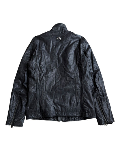 Roarguns 2000s Fleece Lined Sheepskin Leather Riders Jacket