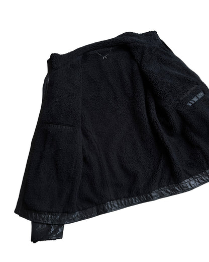 Roarguns 2000s Fleece Lined Sheepskin Leather Riders Jacket