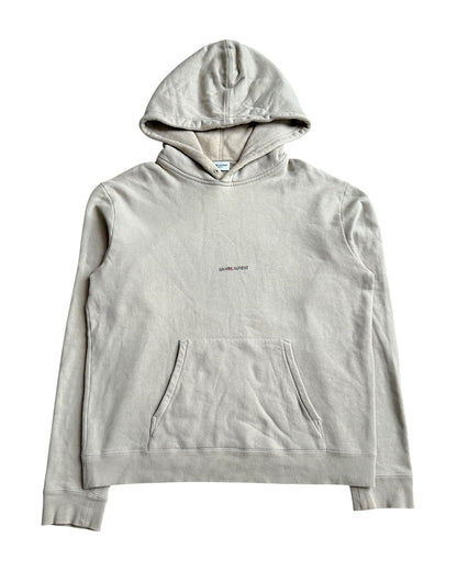 Saint Laurent FW2020 Faded Logo Hoodie Sweatshirt