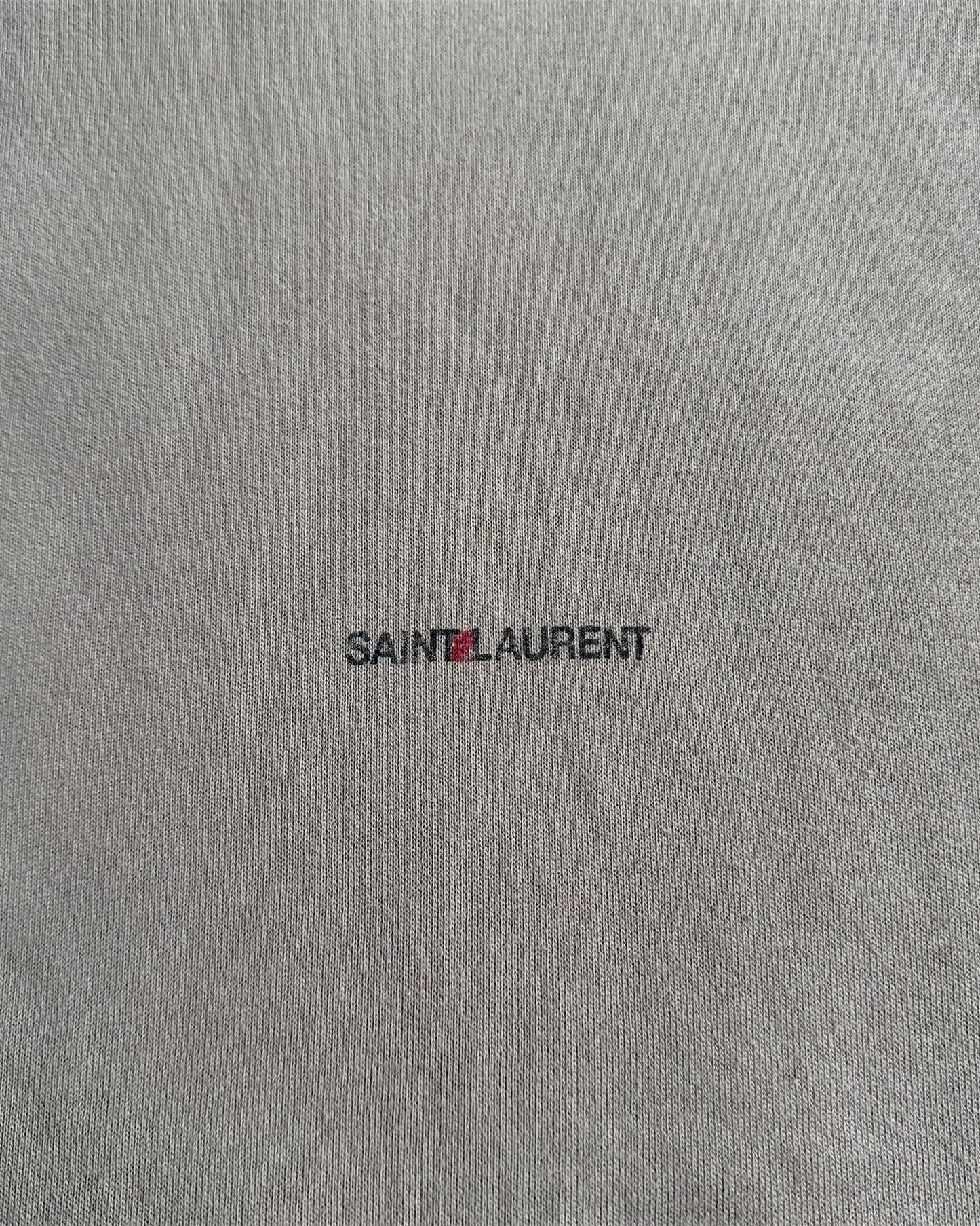 Saint Laurent FW2020 Faded Logo Hoodie Sweatshirt