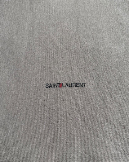 Saint Laurent FW2020 Faded Logo Hoodie Sweatshirt