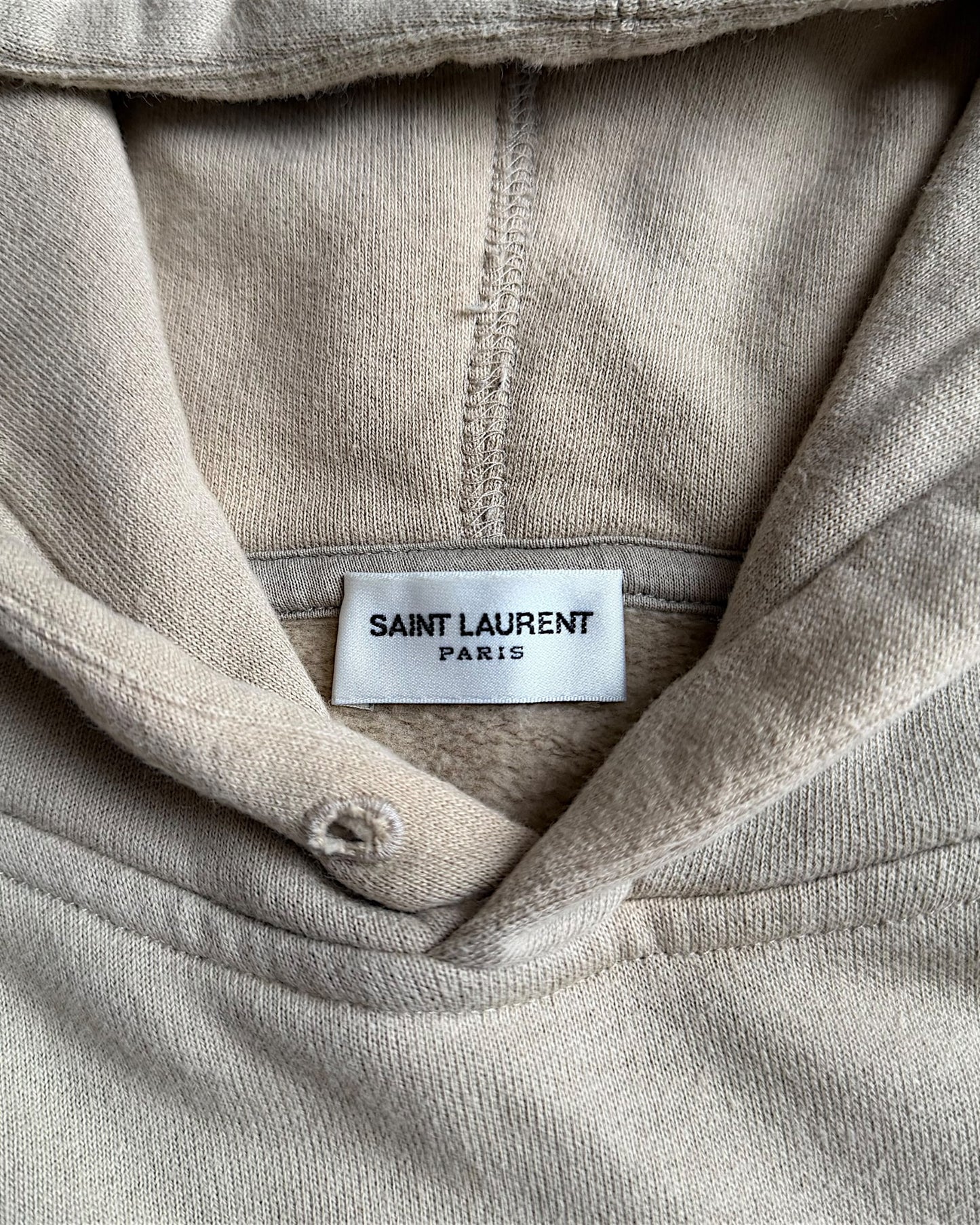 Saint Laurent FW2020 Faded Logo Hoodie Sweatshirt