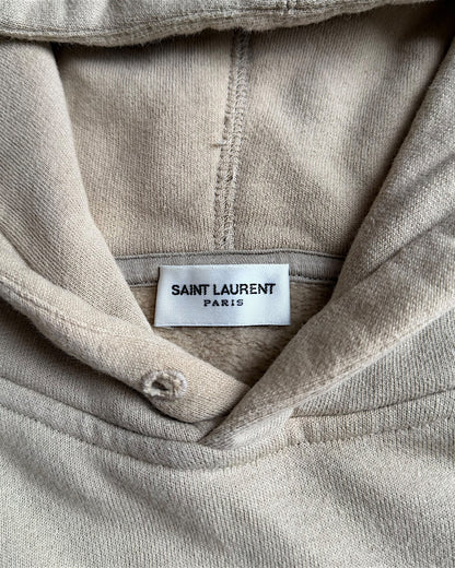 Saint Laurent FW2020 Faded Logo Hoodie Sweatshirt
