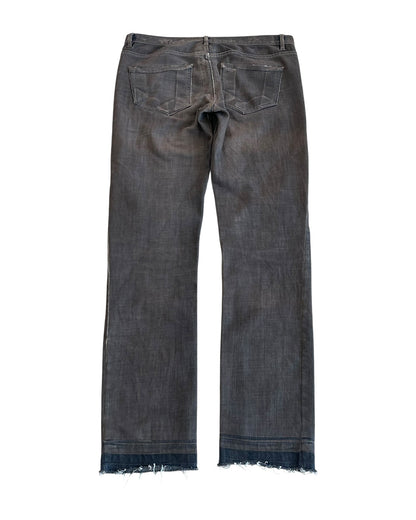 Rick Owens Drkshdw FW2009 "Crust" Bitter Coated Detroit Cut Denim Jeans
