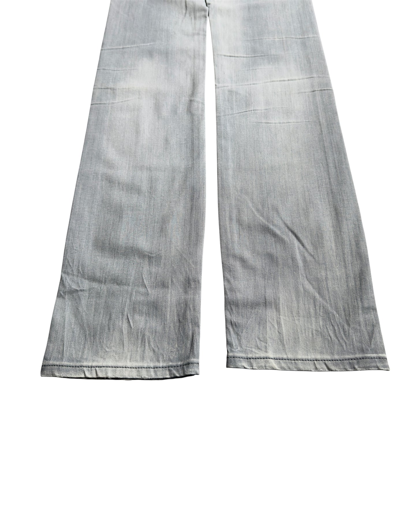 Dior Homme SS2006 White Wash Light Grey Skinny Denim Jeans