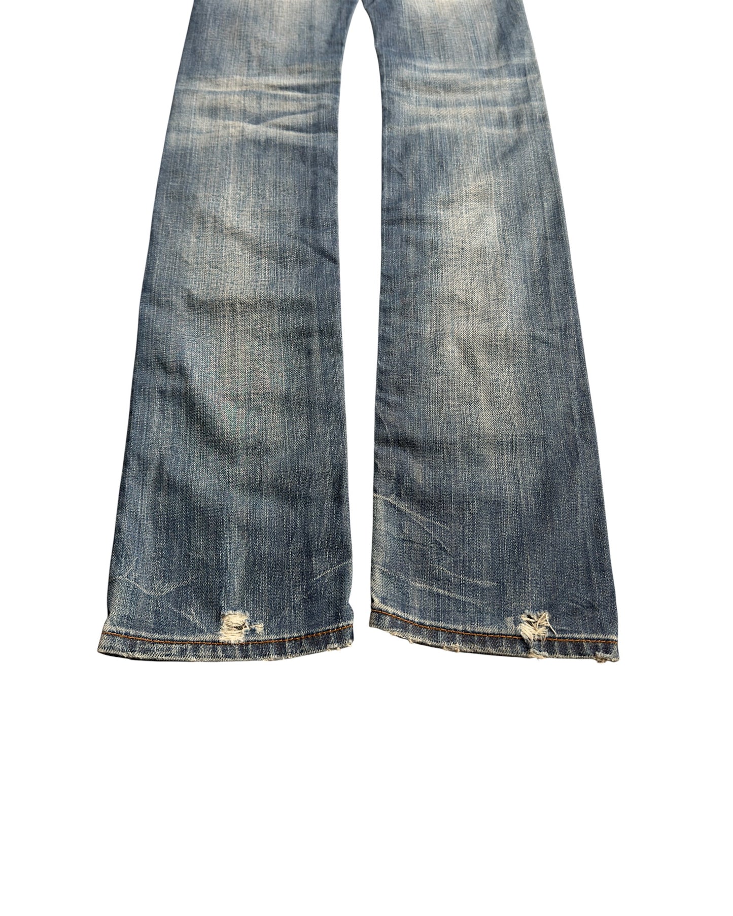Dior Homme SS2009 "Planisphère" Washed Blue Skinny Denim Jeans