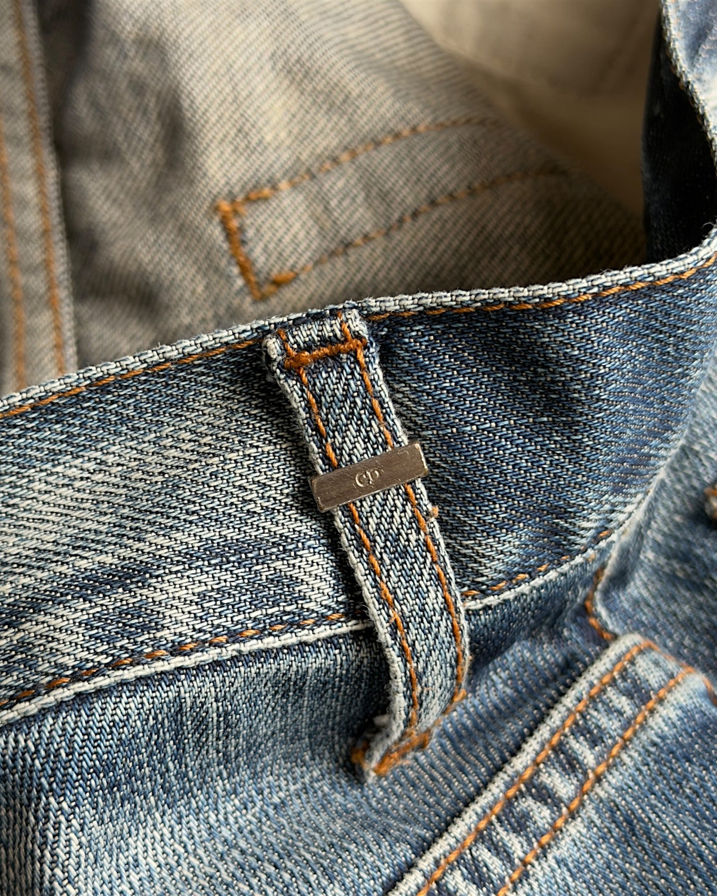 Dior Homme SS2009 "Planisphère" Washed Blue Skinny Denim Jeans