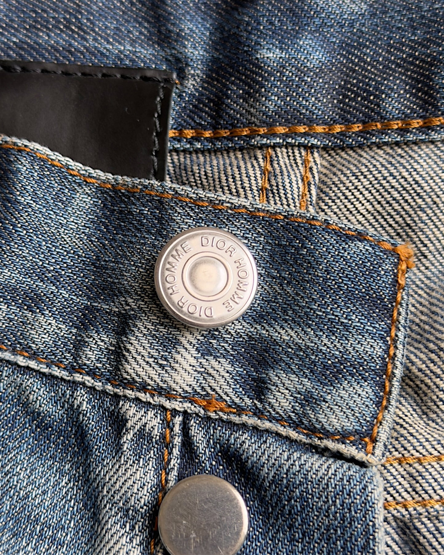 Dior Homme SS2009 "Planisphère" Washed Blue Skinny Denim Jeans