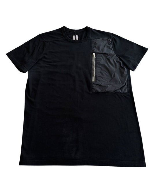 Rick Owens SS2021 "Phlegethon" Nylon Chest Zipper Pocket Level T-Shirt